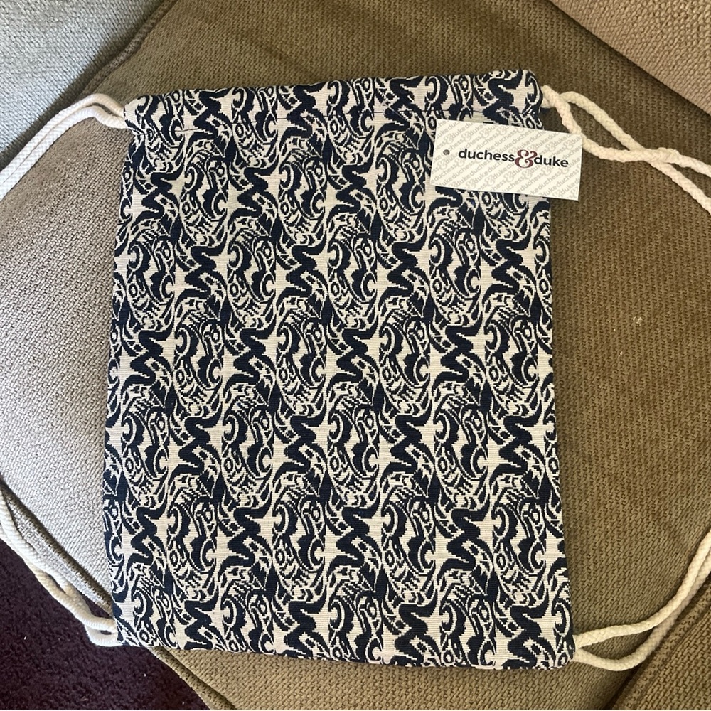 Duchess & duke fabric drawstring backpack